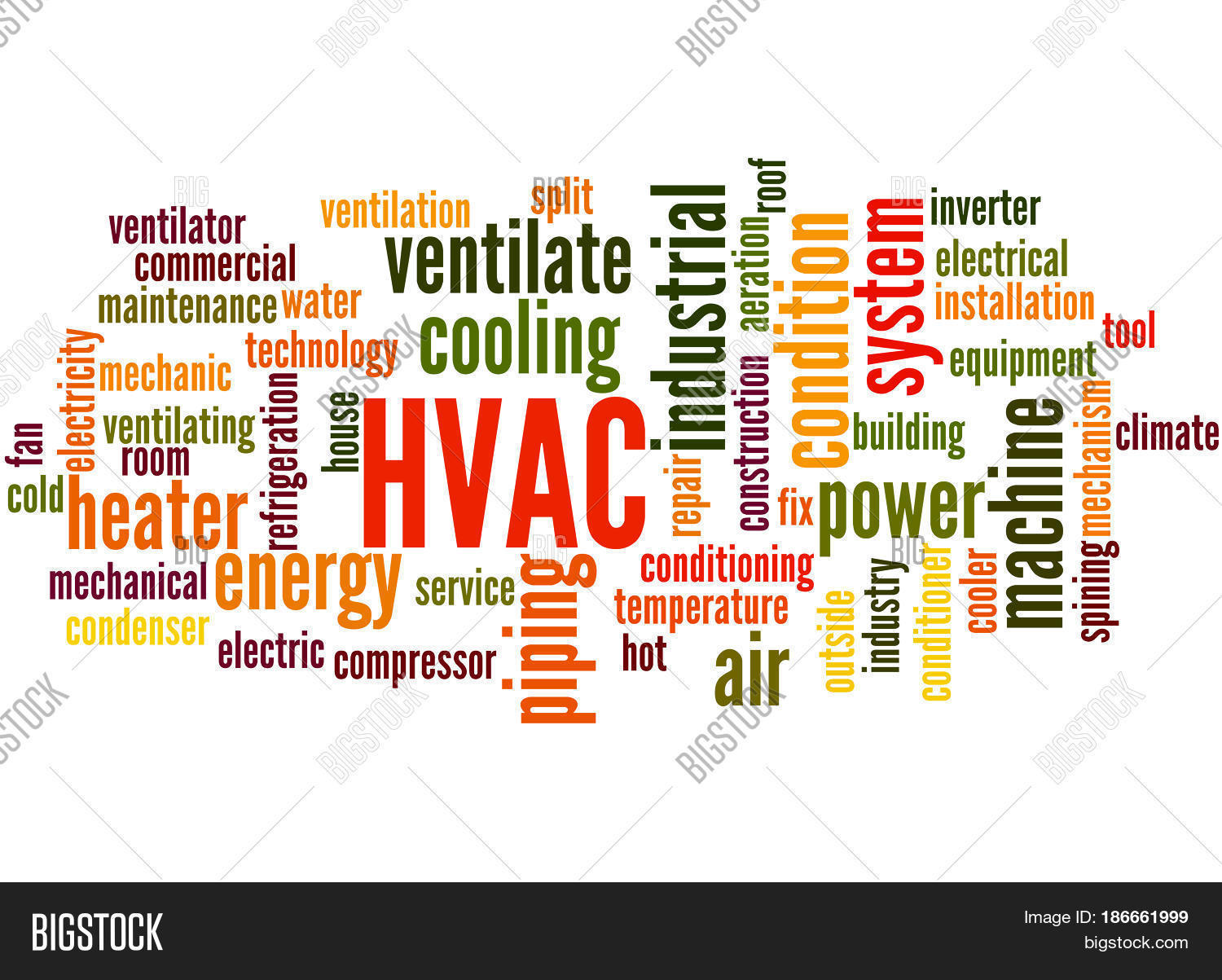 Hvac, Word Cloud Image & Photo (Free Trial) Bigstock
