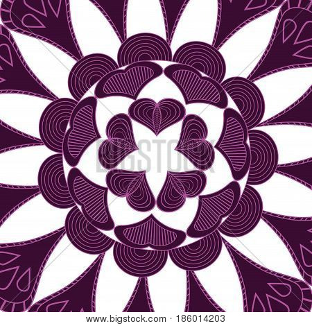 mandala pattern. vintage elements in oriental style. texture for wallpaper vector illustration