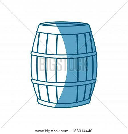 wine barrel wooden conatiner shadow vector illustration