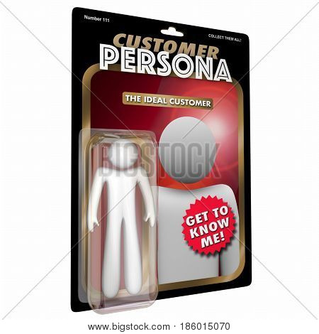 Customer Persona Action Figure Buyer Profile 3D Illustration