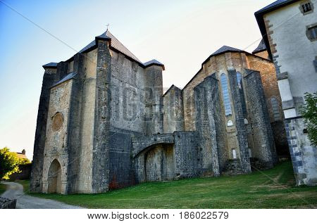 Royal Collegiate Church of Roncesvalles Navarre Spain St James way start point, Camino de Santiago