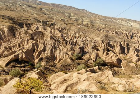 View on Devrent Valley in Cappadocia. Nevsehir Province. Turkey