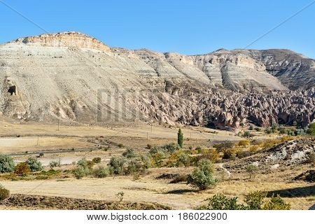 Zelve Valley In Cappadocia. Turkey