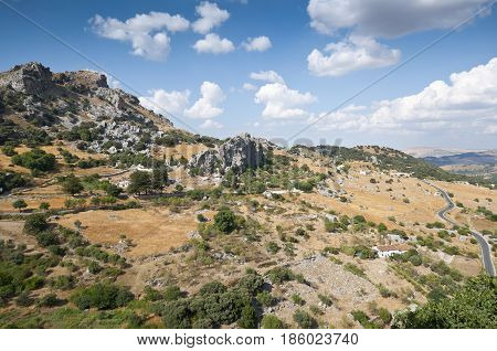 Views of Grazalema Natural Park from Grazalema town, Cadiz, Andalusia, Spain