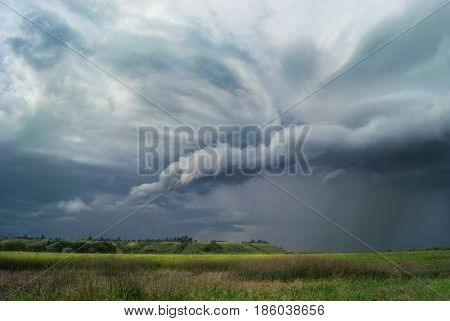 The storm is coming to the valley.