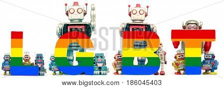 LGBT gay happpy robots 