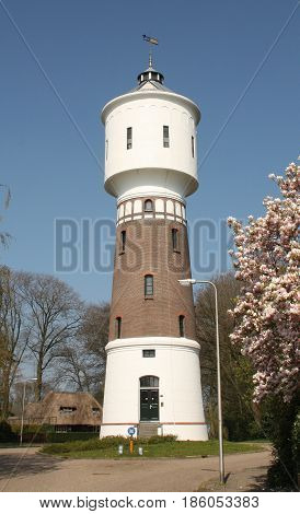 Water tower from 1914 and 32 meters high in Coevorden. The Netherlands