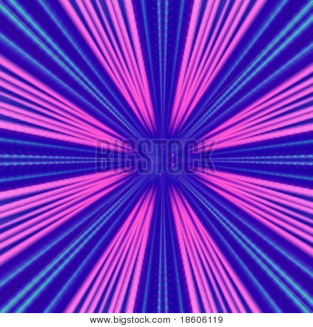 Hiperespacio de rosa azul de fantasía