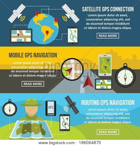 Navigation Map Banner Vector & Photo (Free Trial) | Bigstock