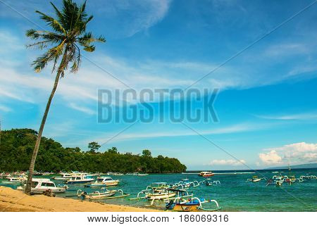 Padangbai Beach. Bali Island Indonesia.