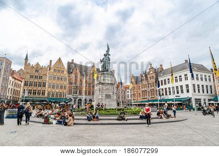 Markt Square In Brugge
