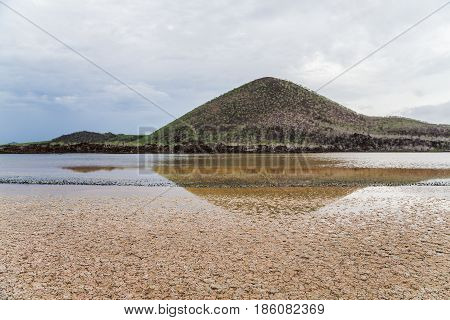Floreana island landscape in the Galapagos of Ecuador