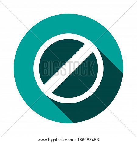 rescricted icon stock vector illustration flat design