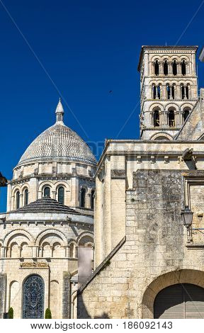 Saint Peter Cathedral of Angouleme built in the Romanesque architectural style - France, Charente