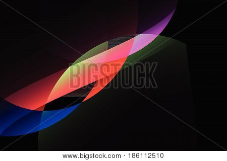 abstract wave colorful background.vector and illustration .