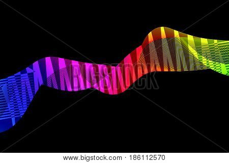 abstract wave colorful background.vector and illustration .