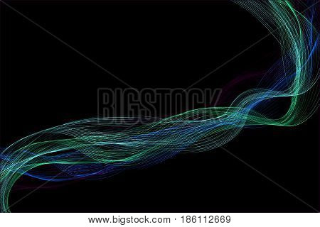 abstract wave colorful background.vector and illustration .