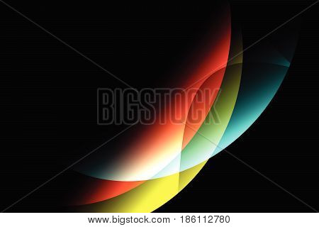 abstract reflect wave colorful background.vector and illustration