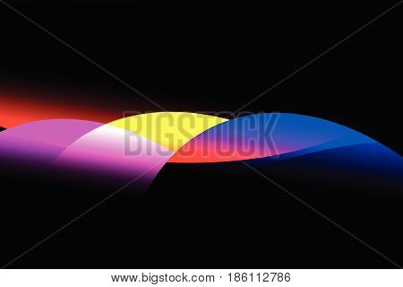 abstract reflect wave colorful background.vector and illustration