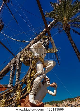 Galleon Neptun In Genoa Port