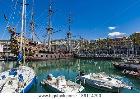 Porto Antico In Genoa, Italy