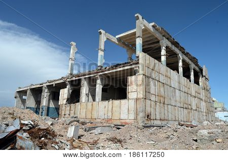 Area 35.(Ploshadka 35 ru.)Sary Shagan.Former Soviet  anti-ballistic missile testing range.Kazakhstan.May 6, 2017.Sary Shagan.Kazakhstan