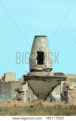 Area 35.(Ploshadka 35 ru.)Sary Shagan.Former Soviet  anti-ballistic missile testing range.Kazakhstan.May 6, 2017.Sary Shagan.Kazakhstan