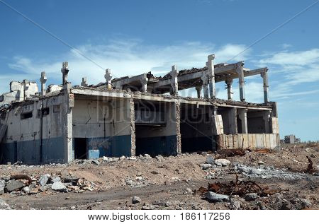 Area 35.(Ploshadka 35 ru.)Sary Shagan.Former Soviet  anti-ballistic missile testing range.Kazakhstan.May 6, 2017.Sary Shagan.Kazakhstan