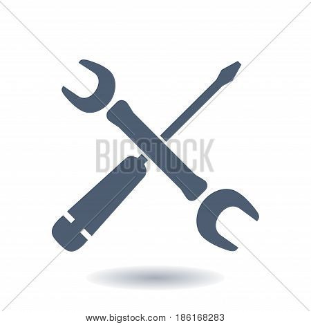 Repair Icon. Service  symbol. Tools singn. Flat design style.