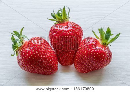 Strawberry On A White Background