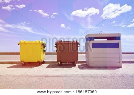 Recycling bins, Valencia Region, Spain