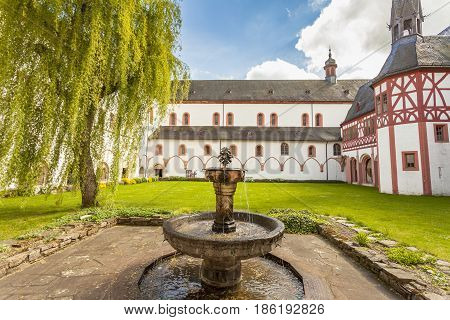 Cloister Of The Monastery Eberbach Eltville Am Rhein Rheingau Hessen Germany