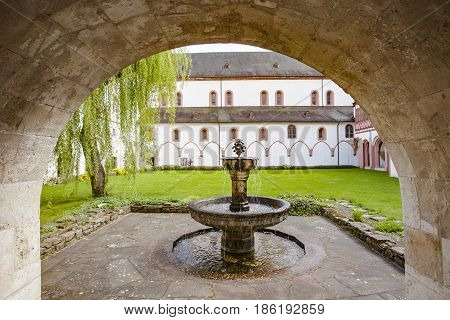 Cloister Of The Monastery Eberbach Eltville Am Rhein Rheingau Hessen Germany