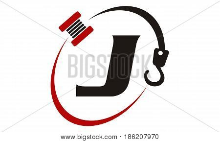 This image describe about Crane Hook Towing Letter J