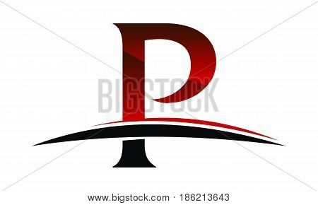 This image describe about Swoosh Initial P