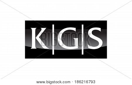This image describe about Modern Logo Solution Letter KGS