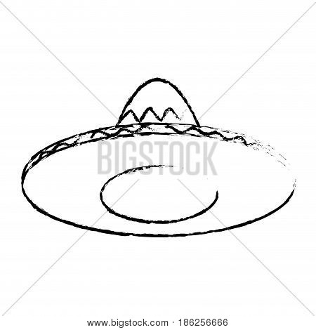 mexican hat isolated icon vector illustration design