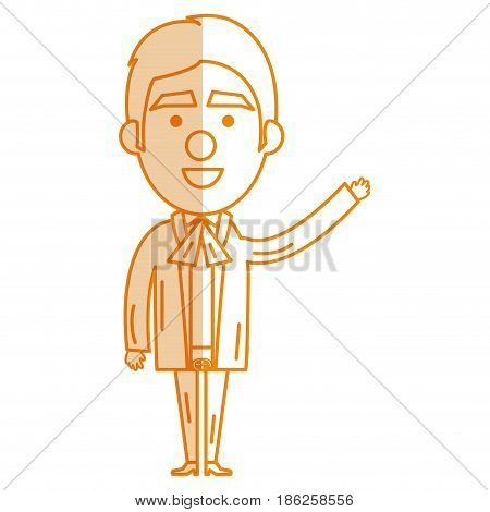 Mexican mariachi avatar character vector illustration design