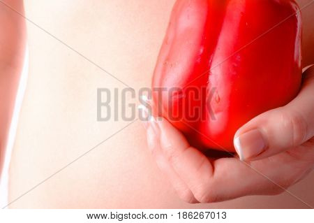 Red paprika notable of a hight gustatory and dietary qualitys and consist of vitamins A and C.