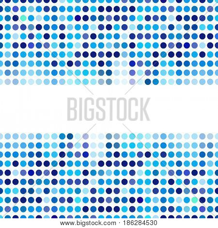 Mosaic background random dark and light blue circles, pattern polka dots, neutral versatile pattern for business techno style design. Decoration of the booklet, broadsheet, flysheet, poster, banner. 