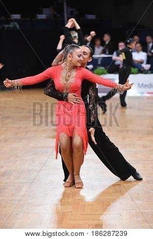 Dance Latin Couple In A Dance Pose