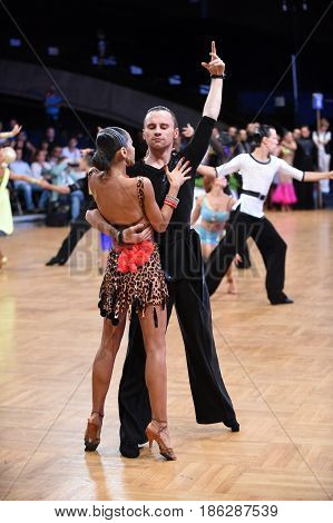Dance Latin Couple In A Dance Pose
