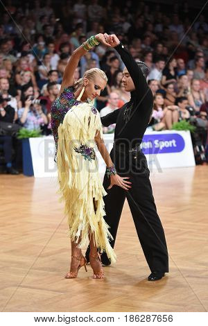 Dance Latin Couple In A Dance Pose