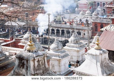 Pashupatinath Temple In Kathmandu, Nepal