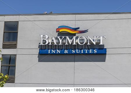 Fishers: Circa May 2017: Baymont Inn & Suites Hotel. Baymont Inn is a hotel franchise owned by Wyndham Worldwide I