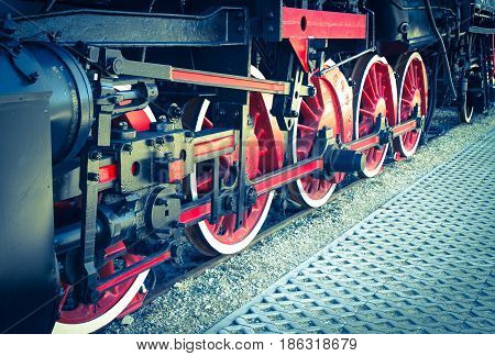 Details Of Polish Steam Locomotive.