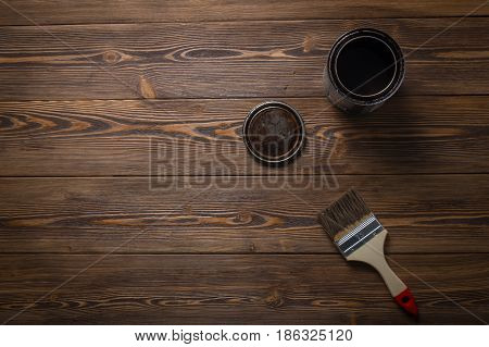 Bank With A Special Oil For Impregnation Of Wood Protection