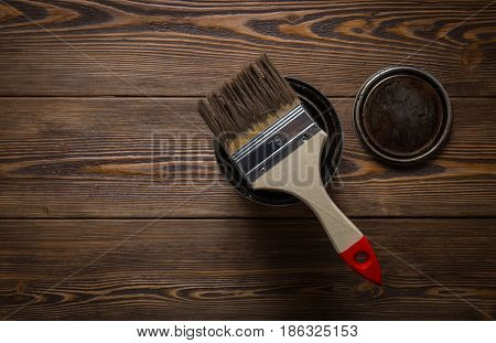 Bank With A Special Oil For Impregnation Of Wood Protection