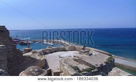Beautiful Blue Sea with Magnificent Blue Sky