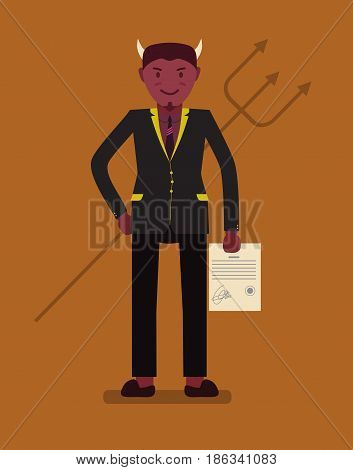 Devil Wearing Office Suit